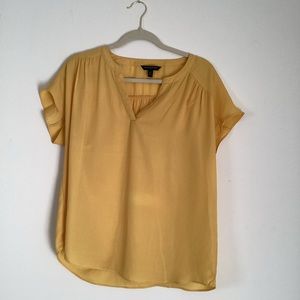 Banana Republic Yellow Work Shirt